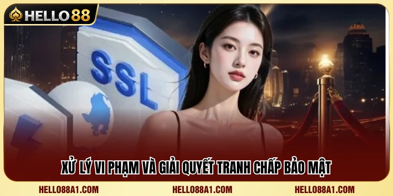 Quy trình xử lý các trường hợp vi phạm chính sách bảo mật Hello88 