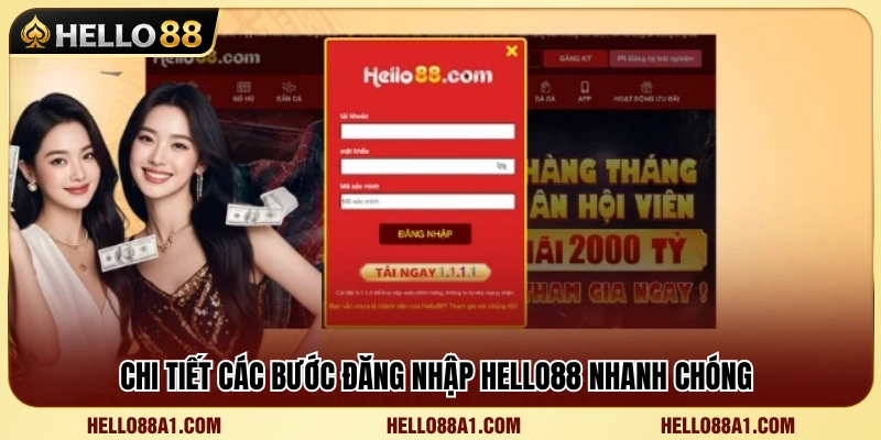 Đăng Nhập Hello88 1 Các bước đăng nhập Hello88 dễ thực hiện
